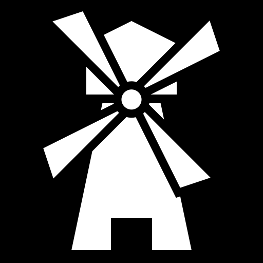 Windmill icon | Game-icons.net