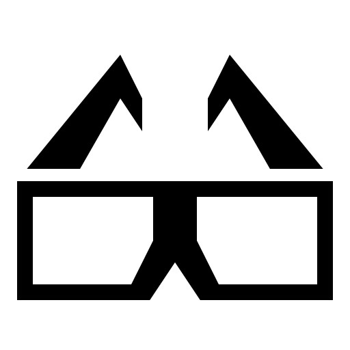 Download 3D Glasses icon, SVG and PNG | Game-icons.net