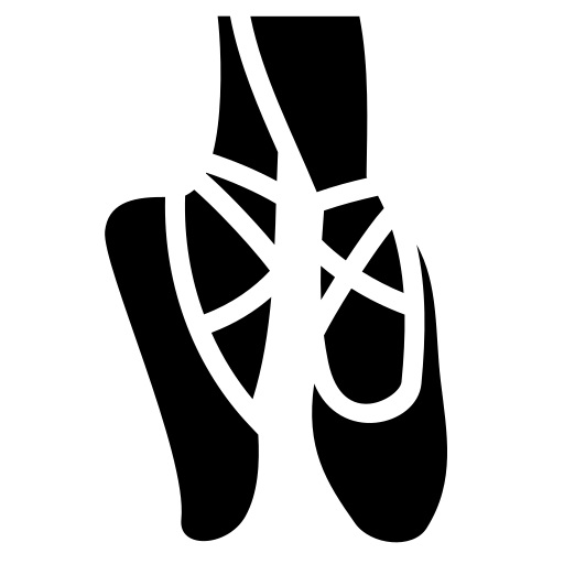 Ballerina shoes icon, SVG and PNG | Game-icons.net