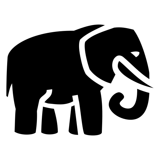 Elephant icon, SVG and PNG | Game-icons.net