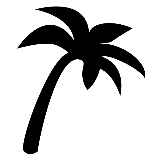 Palm tree icon, SVG and PNG | Game-icons.net