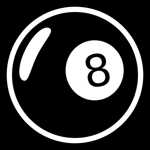 Eight ball icon | Game-icons.net