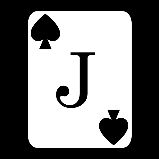 Card jack of spades icon, SVG and PNG Game-icons.net.