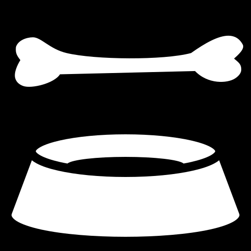 Dog bowl icon, SVG and PNG | Game-icons.net