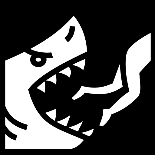 Download Shark bite icon, SVG and PNG | Game-icons.net