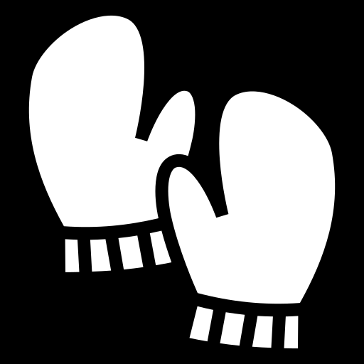 Download Winter gloves icon, SVG and PNG | Game-icons.net