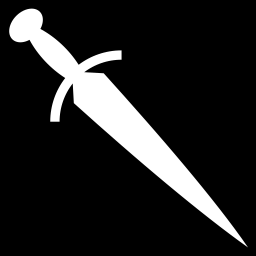 Stiletto icon, SVG and PNG | Game-icons.net