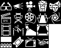 Cinema icons montage