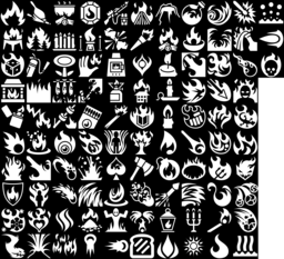Fire icons montage