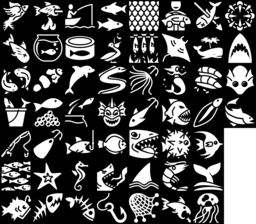 Fish icons montage