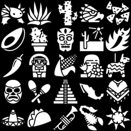 Mexico icons montage