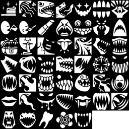 Mouth & Jaw icons montage