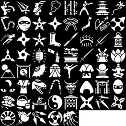 Ninja icons montage