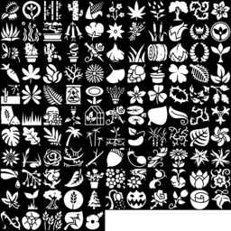 Plant icons montage