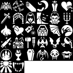 Vampire icons montage